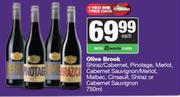 Olive Brook Shiraz/Cab,Pino,Merlot,Cab Sauv,Malbec,Cinsault,Shiraz Or Cab Sauv-750ml
