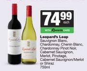 Leopard's Leap Sauv Blanc,Chardonnay,Chenin Blanc,Pinot Noir,Cab Sauv,Merlot Or Shiraz-750ml