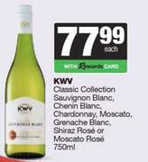 KWV Classic Collection Sauv Blanc,Chenin,Chardonnay,Moscato,Grenache Blanc,Shiraz Or Moscato-750ml