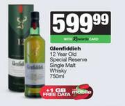 Glenfiddich 12 Year Old Special Reserve Single Malt Whisky-750ml
