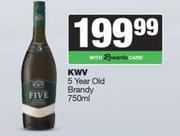 KWV 5 Year Old Brandy-750ml
