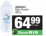 Johnson's Baby Powder-400g