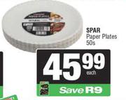 Spar Paper Plates-50s
