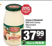 Crosse & Blackwell Mild And Creamy Mayonnaise-750g Each