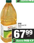 Spar Sunflower Oil-2Ltr Each