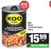 Koo Beans In Tomato Sauce-400g