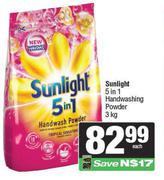 Sunlight 5 In 1 Handwashing Powder-3Kg