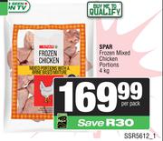 Spar Frozen Mixed Chicken Portions-4Kg Per Pack