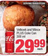 Vetoek And Mince Plus Coke Can 300ml-Each