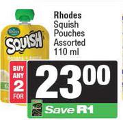 Rhodes Squish Pouches Assorted-2 x 110ml