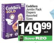 Cuddlers Jumbo Pack Diapers Assorted Sizes