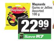 Maynards Gums Or Jellies Assorted-100g