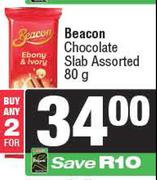 Beacon Chocolate Slab Assorted-For 2 x 80g