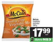 McCain Vegetable Assorted-250g Each