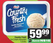 Country Fresh Ice Cream  Assorted-1.8Ltr Each