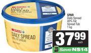Spar Daily Spread 40% Fat Spread Tub-kg Each