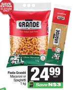Pasta Grande Macaroni Or Spaghetti-1kg Each