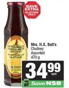 Mrs. H. S. Ball's Chutney Assorted-470g