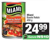Miami Boerie Relish-450g 