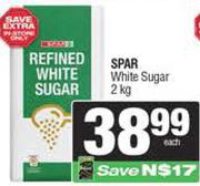 Spar White Sugar-2kg Each