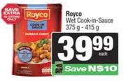 Royco Wet Cook-In-Sauce-375g-415g Each