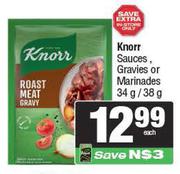 Knorr Sauces, Gravies Or Marinades-34g/38g