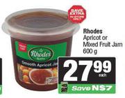 Rhodes Apricot Or Mixed Fruit Jam-600g