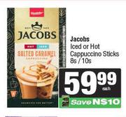 Jacobs Iced or Hot Cappuccino Sticks-8s/10s