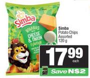 Simba Potato Chips Assorted-120g Each