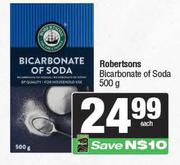 Robertsons Bicarbonate Of Soda-500g Each