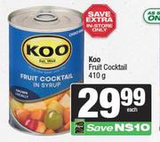 Koo Fruit Cocktail-410g Each