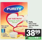 Purity Baby Cereal Just Add Water-200g