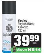 Yardley English Blazer Assorted-125ml Each