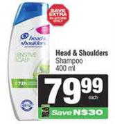 Head & Shoulders Shampoo-400ml Each