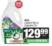 Ariel Liquid 2Ltr Or Capsules-1s Each