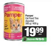 Pamper Cat Food Tins Assorted-385g/400g Each