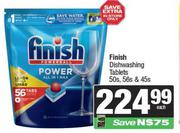 Finish Dishwashing Tablets-50s, 56s & 45s Each