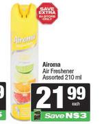 Airoma Air Freshener Assorted-210ml Each