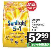 Sunlight 5 In 1 Handwashing Powder-2Kg Each