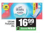 Lil-Lets Pantyliners-20s Pack