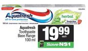 Aquafresh Toothpaste Base Range-100ml