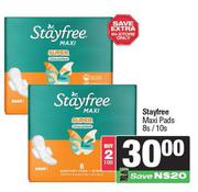 Stayfree Maxi Pads 8s/10s Pack-For 2 