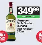 Jameson Triple Distilled Blended Irish Whisky-750ml