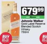 Johnnie Walker Gold Label Reserve Blended Scotch Whisky-750ml