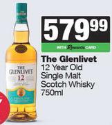 The Glenlivet 12 Year Old Single Malt Scotch Whisky-750ml