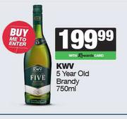 KWV 5 Year Old Brandy-750ml