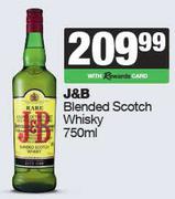 J&B Blended Scotch Whisky-750ml