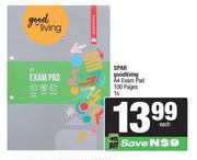 Spar Goodliving A4 Exam Pad (100 Pages)