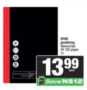 Spar Goodliving Manuscript A5 (192 Pages)