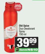 Old Spice Duo Deodorant Spray-150ml